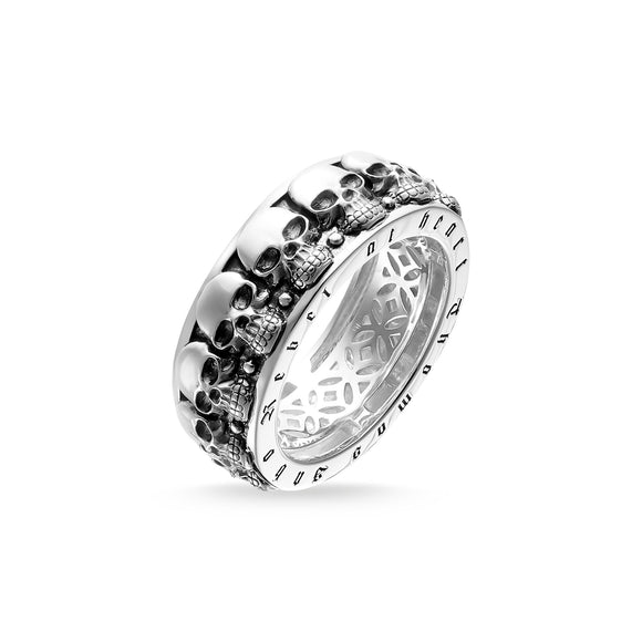Thomas Sabo Rebel At Heart Sterling Silver Skull Ring, TR1878-001-12_2.