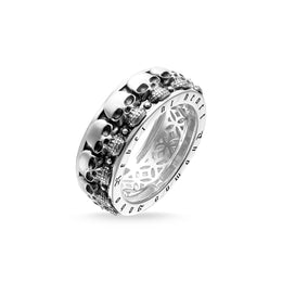 Thomas Sabo Rebel At Heart Sterling Silver Skull Ring, TR1878-001-12_2.