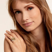 Thomas Sabo Rebel At Heart Sterling Silver Yellow Gold Plated Black CZ Signet Ring, TR2246-849-39-48_4.