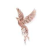 Thomas Sabo Rose Gold Plated Sterling Silver Phoenix Pink Stones Pendant, PE937-426-7