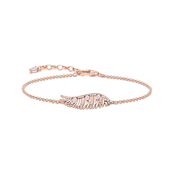 Bead bracelet: rose jasper & engraving bridge – THOMAS SABO