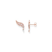 Thomas Sabo Rose Gold Plated Sterling Silver Phoenix Wing Pink Stones Earrings, H2247-323-9