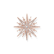 Thomas Sabo Rose Gold Plated Sterling Silver Pink Star Brooch, X0281-578-14.