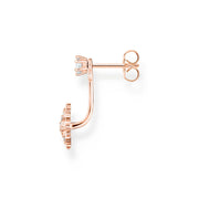 Thomas Sabo Rose Gold Plated Sterling Silver Snowflake Single Stud Earring