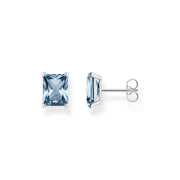 Thomas Sabo Sterling Silver Blue Stone Stud Earrings, H2201-009-1.