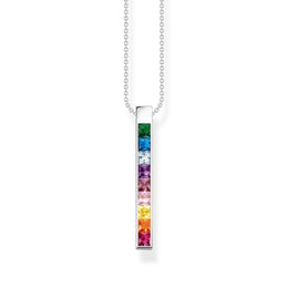 Thomas Sabo Sterling Silver Colourful Stone Necklace, KE2146-477-7-L45V.