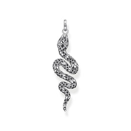 Thomas Sabo Sterling Silver Blackened Snake Pendant, PE945-643-11.