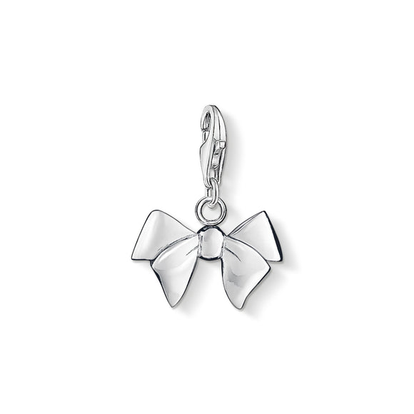 Thomas Sabo Sterling Silver Bow Charm, 0619-001-12.