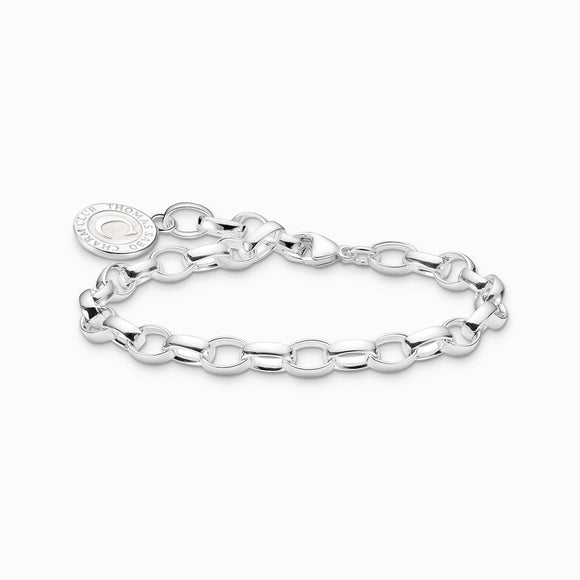 Thomas Sabo Sterling Silver Charmista Member Charm Bracelet with White Coin