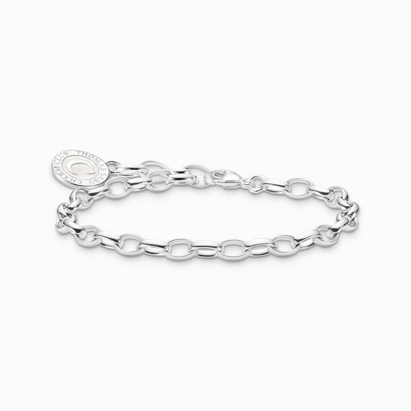 Thomas Sabo Sterling Silver Charmista Member Charm Bracelet with White Coin