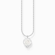 Thomas Sabo Sterling Silver Charmista Member Charm Necklace with White Coin