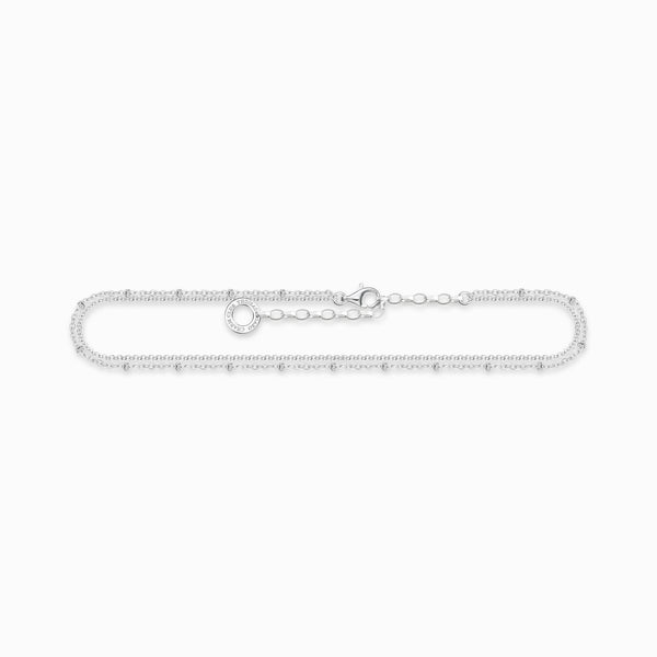 Thomas Sabo Plated Sterling Silver Dots Anklet, AK0030-001-21-L27V.