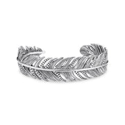 Thomas Sabo Sterling Silver Feather Bangle AR099-637-21
