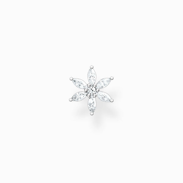 Thomas Sabo Sterling Flower Single Stud Earring, H2196-051-14.