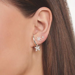 Thomas Sabo Sterling Flower Single Stud Earring