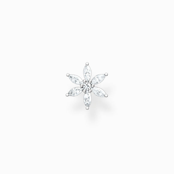Thomas Sabo Sterling Flower Single Stud Earring, H2196-051-14.