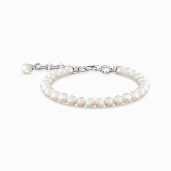 Thomas Sabo Sterling Silver Pearl Bracelet, A2034-167-14-L19V