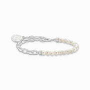 Thomas Sabo Sterling Silver Pearl Charmista Member Charm Bracelet with White Coin