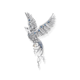 Thomas Sabo Sterling Silver Phoenix Blue Stones Pendant, PE937-945-7
