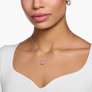 Thomas Sabo Sterling Silver Pink Stones Necklace