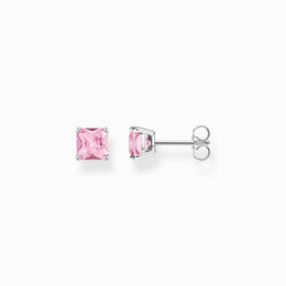 Thomas Sabo Sterling Silver Pink Stud Earrings, H2174-051-9.