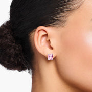 Thomas Sabo Sterling Silver Pink Stud Earrings