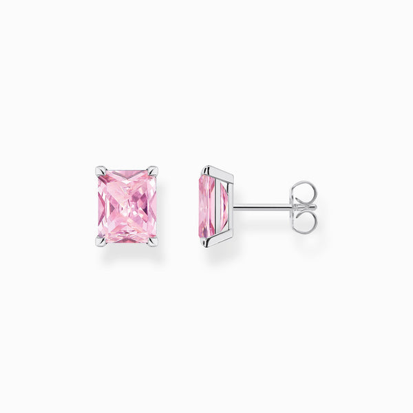 Thomas Sabo Sterling Silver Pink Stud Earrings