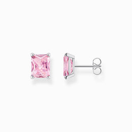 Thomas Sabo Sterling Silver Pink Stud Earrings