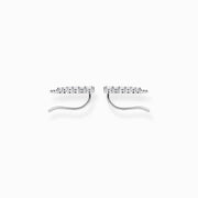 Thomas Sabo Sterling Silver White Stone Climber Earrings