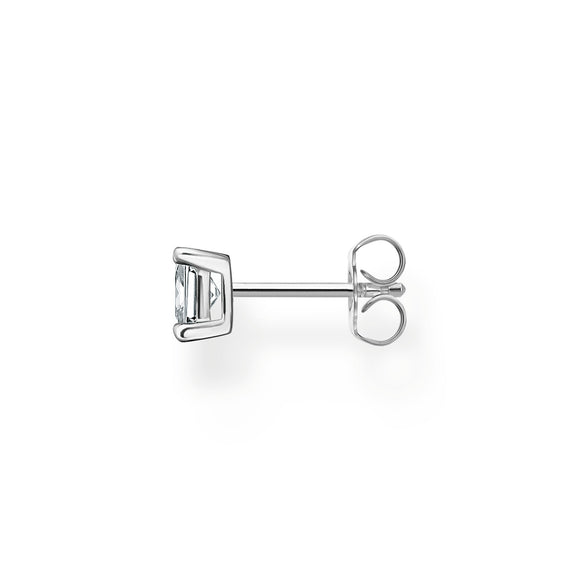 Thomas Sabo Sterling Silver White Stone Single Ear Stud, H2233-051-14_2.