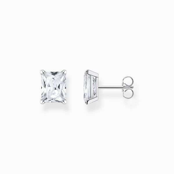 Thomas Sabo Sterling Silver White Stud Earrings, H2201-051-14.