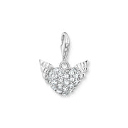 Thomas Sabo Sterling Silver Winged Heart Charm, 0626-051-14.