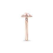 Thomas Sabo Vintage Rose Gold Rose Quartz Pink Diamond Ring, D_TR0043-925-26-54_3.