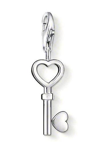 Thomas Sabo Charm Club Sterling Silver Key Charm, 0888-001-12.