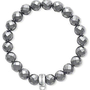 Thomas Sabo Charm Club Sterling Silver Hematite Charm Bracelet, X0187-064-11.