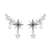 Thomas Sabo Royalty Sterling Silver Star Climber Earrings