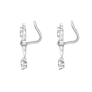 Thomas Sabo Royalty Sterling Silver Star Climber Earrings