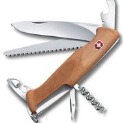 Victorinox Swiss Army Large Pocket Knife Rangerwood 55 Walnut 0.956163