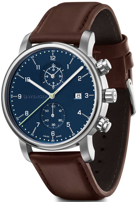 Wenger Urban Classic Chrono Blue Watch